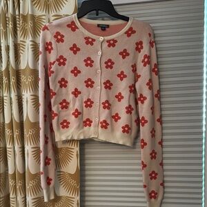 Wild Fable Daisy Floral Cropped Cardigan